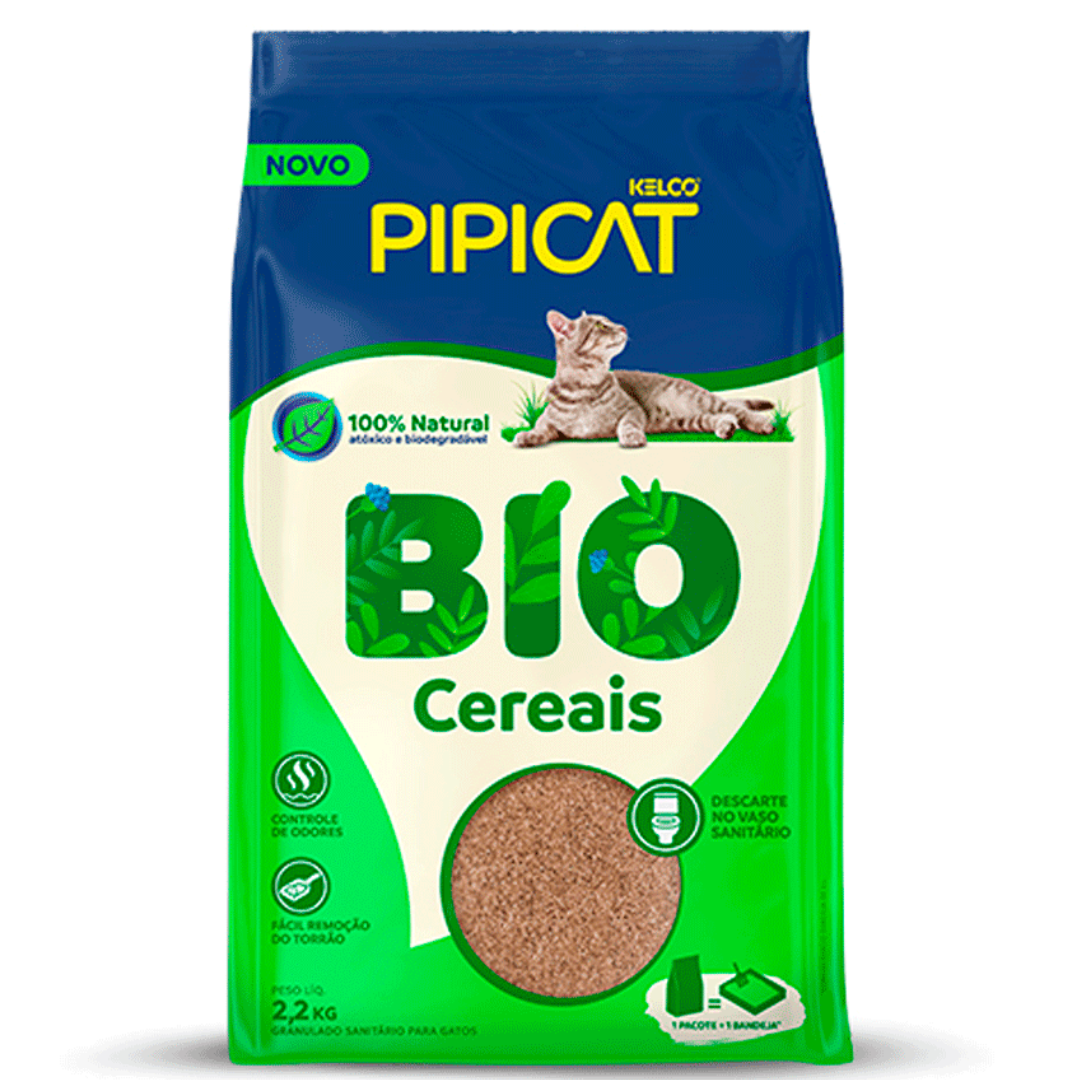 Areia PipCat Bio Cereais